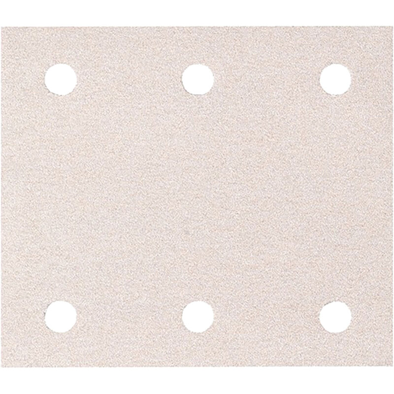 Carta abrasiva Makita 114 x 102 mm, K240, 50 pz. 114 x 102 mm - K240 - 50 pz. - 6 fori - Vernici / colori