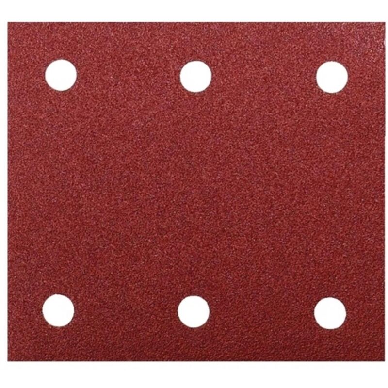 Carta abrasiva Makita 114 x 102 mm, K40, 50 pz. 114 x 102 mm - K40 - 50 pz. - 6 fori