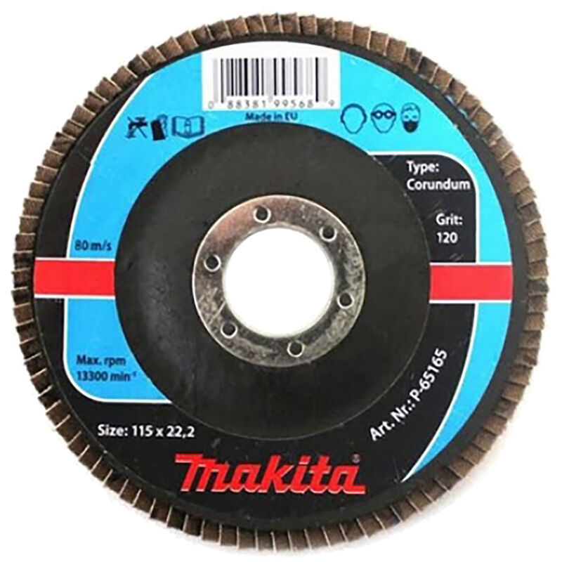 Rondella dentata Makita 1 pz. - 115 mm - 22,23 mm - K120 - acciaio