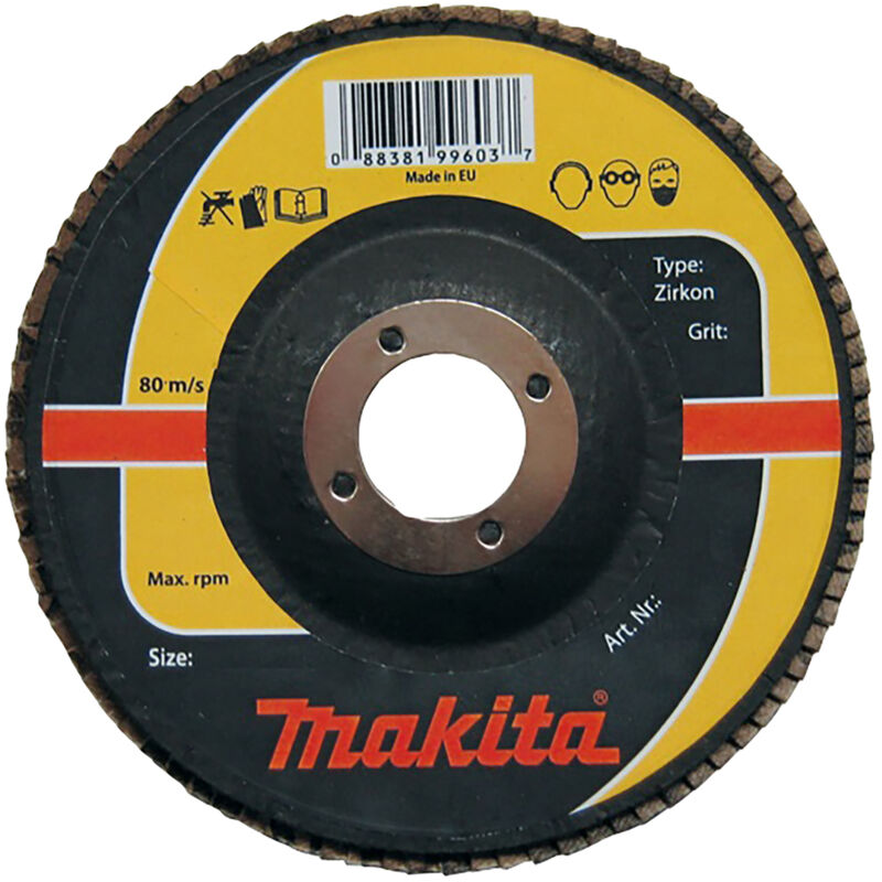 Rondella dentata Makita 1 pz. - 125 mm - 22,23 mm - K120 - acciaio inox