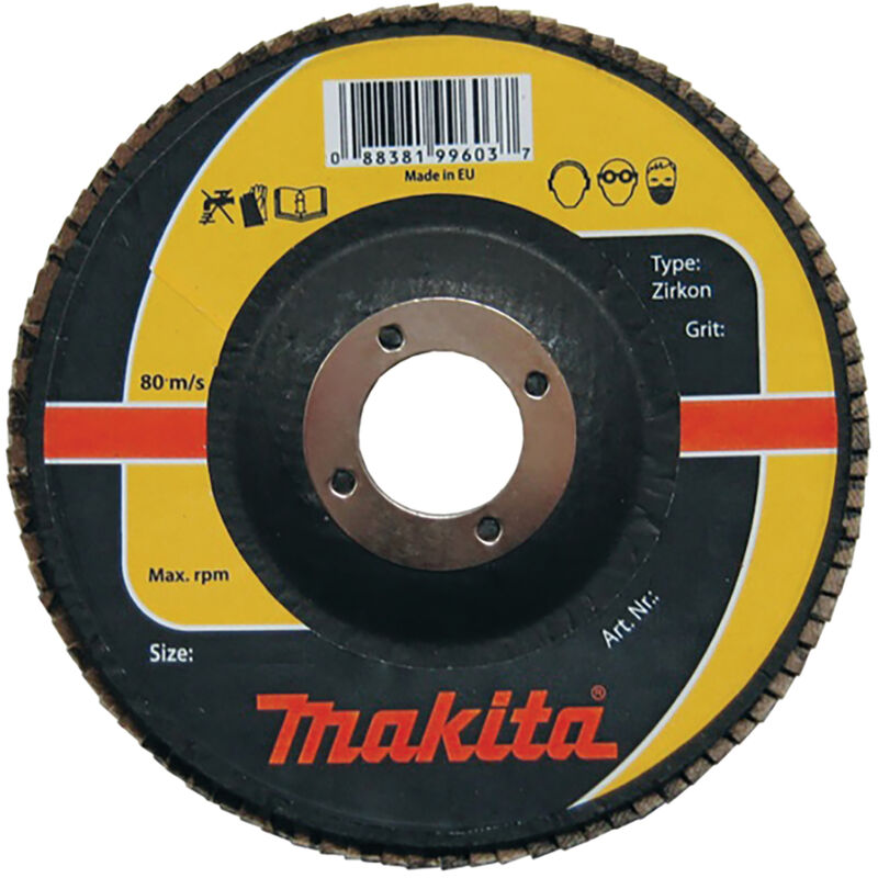 Disco lamellare Makita 1 pz. - 150 mm - 22,23 mm - K60 - Acciaio inox