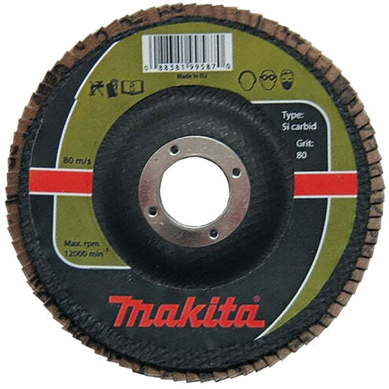 Disco lamellare Makita 1 pz. - 115 mm - 22,23 mm - K80 - Pietra