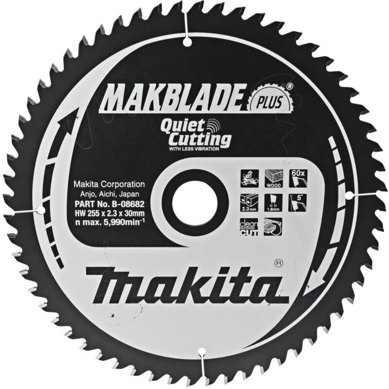 Lama circolare Makita, MAKBLADE PLUS 255 x 30 mm - 60 denti