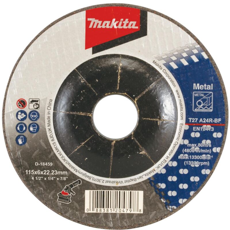 Makita disco abrasivo 1 pz. - 115 mm - 22,23 mm - 6,0 mm