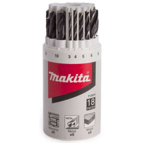 Makita Accessori - Set da 18 punte per trapano P-23818
