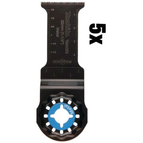 Makita Accessori - Set di lame per sega diritta 5 cm, 5 pezzi B-64939-5