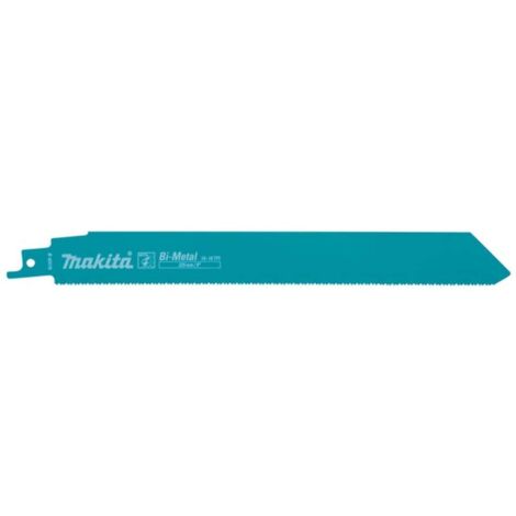 Makita Accessori - Set di lame per sega diritta per metallo 14/18 TPI, lunghezza 225 mm, 5 pz B-43175