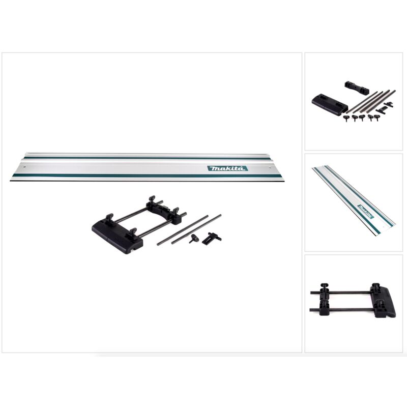 Makita adaptateur de rail de guidage pour fraise 194579 2 + rail de guidage 1000mm 199140 0 - vue 1