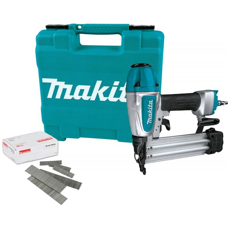 Makita AF506 18g Gauge Brad Air Pin Nailer with 30mm 18g Nails and Accessories