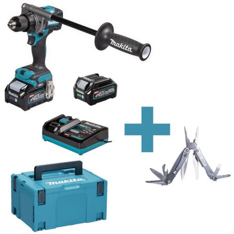 Makita Akku Bohrschrauber XGT 40 V 150 Nm + Leatherman Multi-Tool DF001GD203