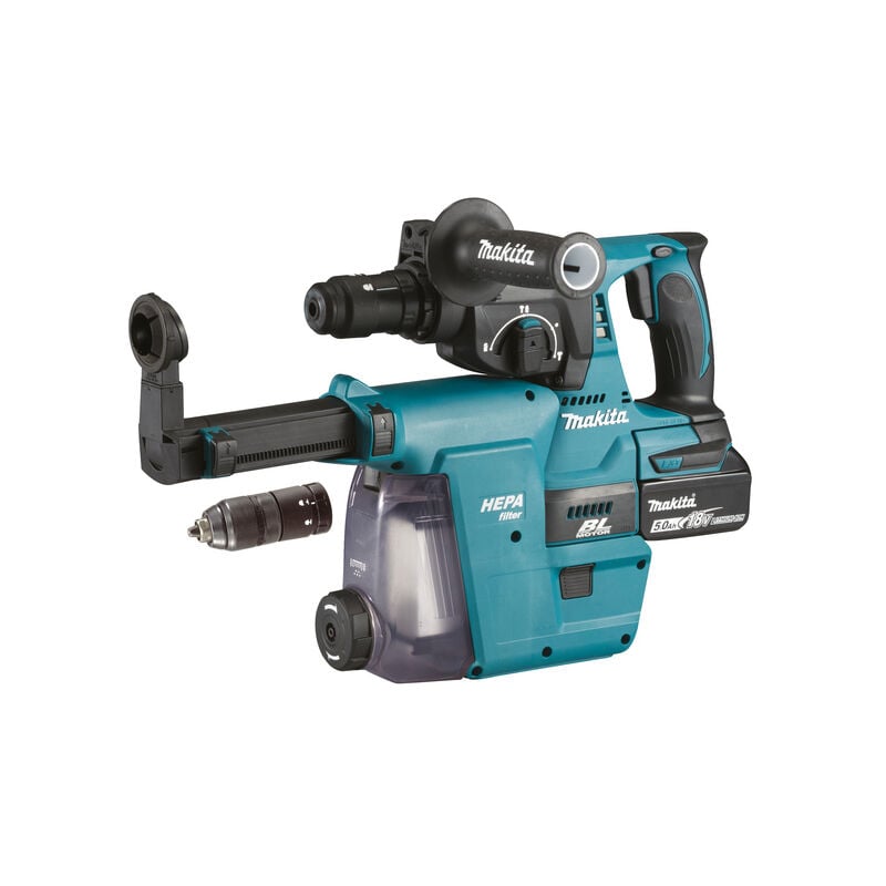 Makita Akku Kombihammer Fur Sds Plus 18 V 5 0 Ah 2 Akkus Ladegerat Dc18rc Dhr243rtjw