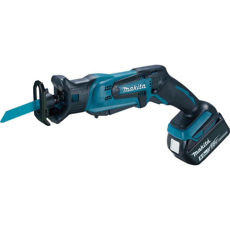 Image of Makita - Akku-Reciprosäge 18V DJR183RT1J 1x 5,0 Ah + Lader + 2 Sägeblätter +makpac