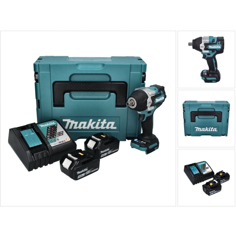 Image of Makita - Schlagschrauber DTW701RTJ (2 x 5,0 Ah + DC18RC + makpac 3)