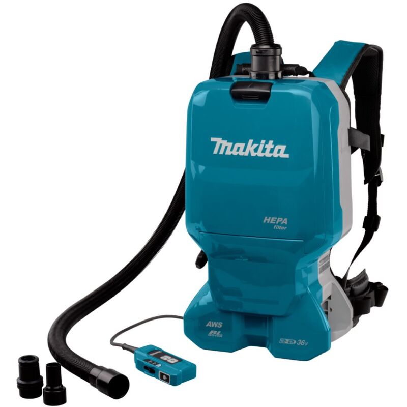 Image of DVC665ZU Aspiratore a zaino Brushless Bluetooth 36v senza batterie - Makita