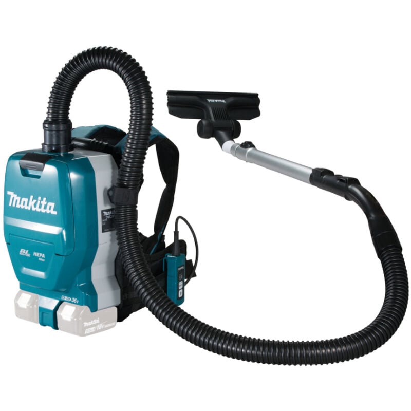 Image of Aspiratore a zaino a batteria Makita DVC261ZX15 2x18V, 110 mbar senza batteria e caricabatterie