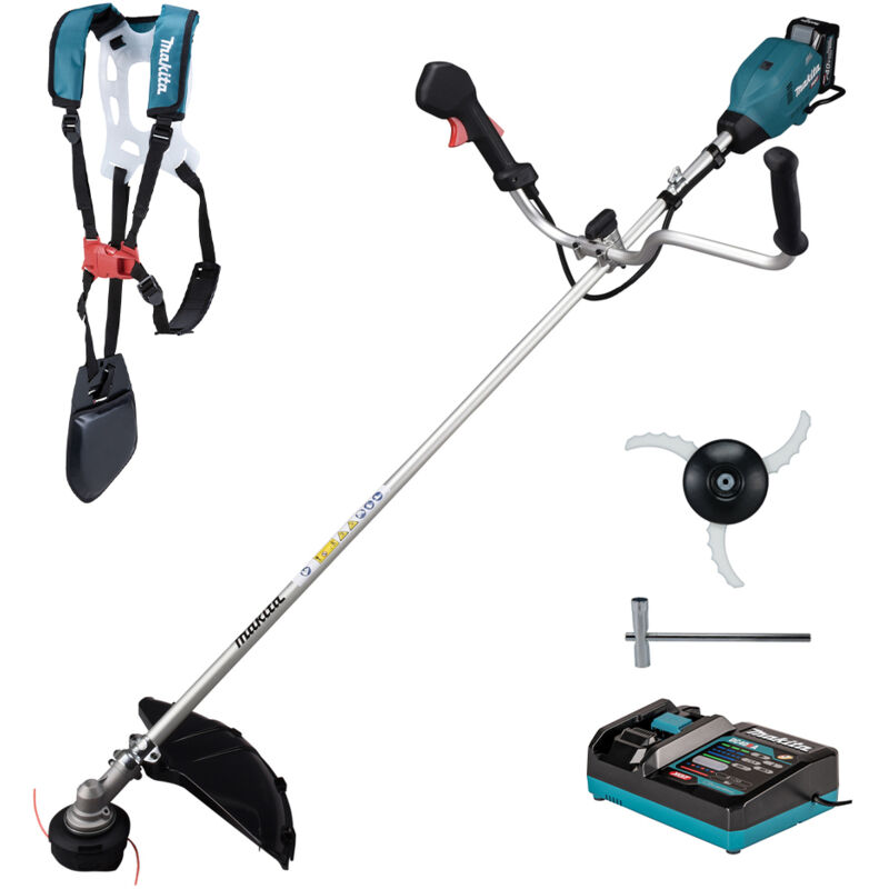 Makita - Decespugliatore xgt con batteria 40V Max da 4,0Ah - caricabatterie - accessori - UR006GM102