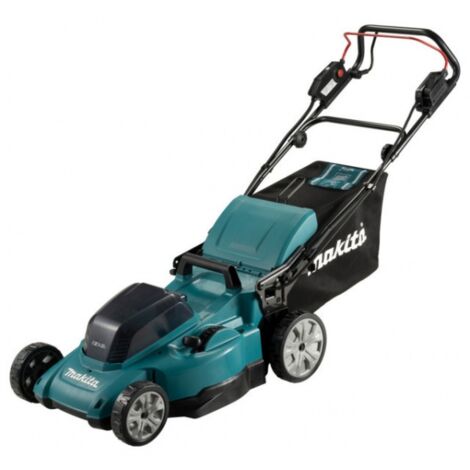 Makita Attrezzature da giardino - Tosaerba a batteria 18V, larghezza di taglio 48 cm, con corsa, senza batteria e caricabatterie DLM481Z
