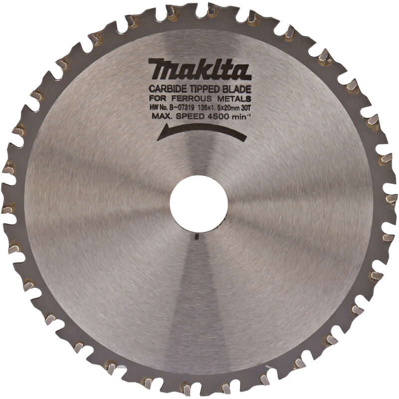 Makita - B-07319 Lama Sega Circolare Specialized t.c.t. 136x20mm 30T Metallo