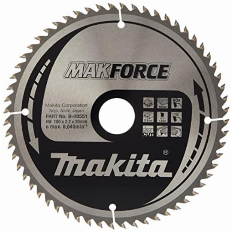 Lama circolare Makita, MAKFORCE 355 x 30 mm - 60 denti
