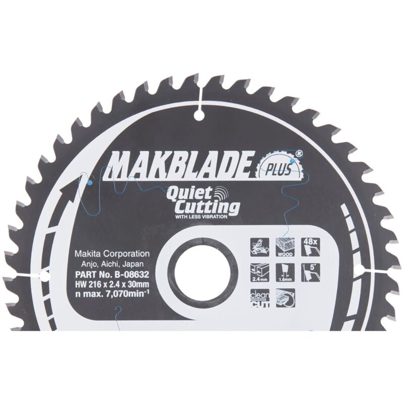 Lama per sega circolare Makita, MAKBLADE PLUS 216 x 30 mm - 48 denti