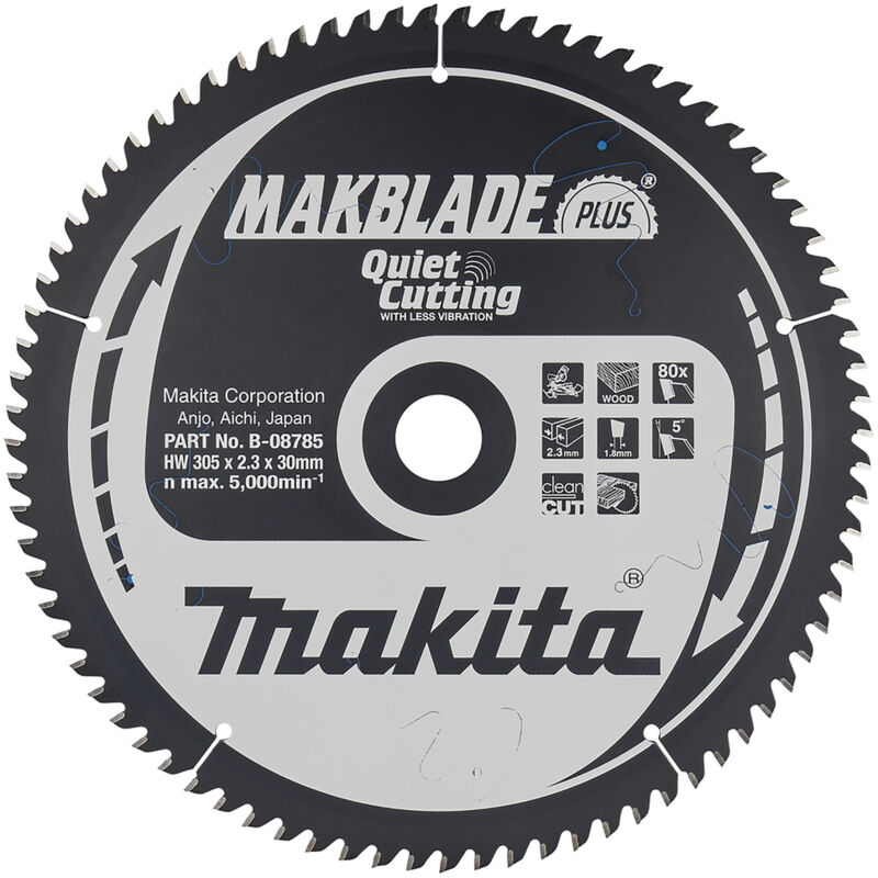 Lama circolare Makita, MAKBLADE PLUS 305 x 30 mm - 80 denti