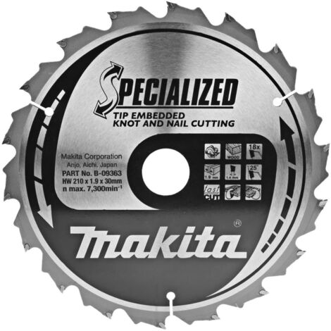 MAKITA B-09363 - .9 renforcé di que de cie jante 1.4mm 18z 23 degré arbre 30