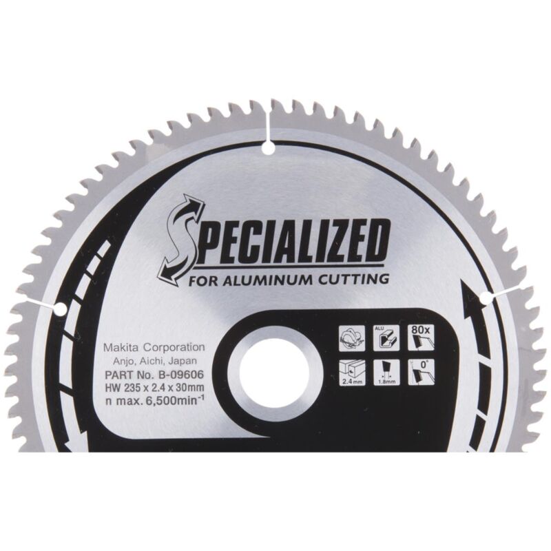 Lama Makita per alluminio 235 x 30 mm - 80 denti