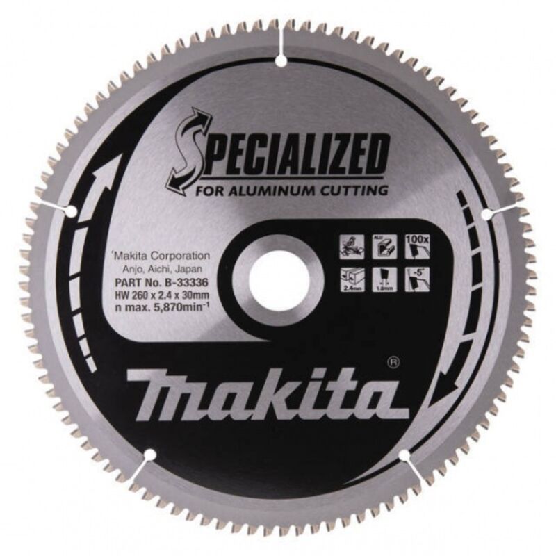 Lame de scie circulaire Makita B-33336 260x2,4/1,8x30 100Z