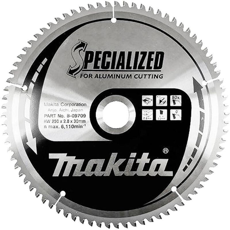 Lama Makita per alluminio 250 x 30 mm - 80 denti