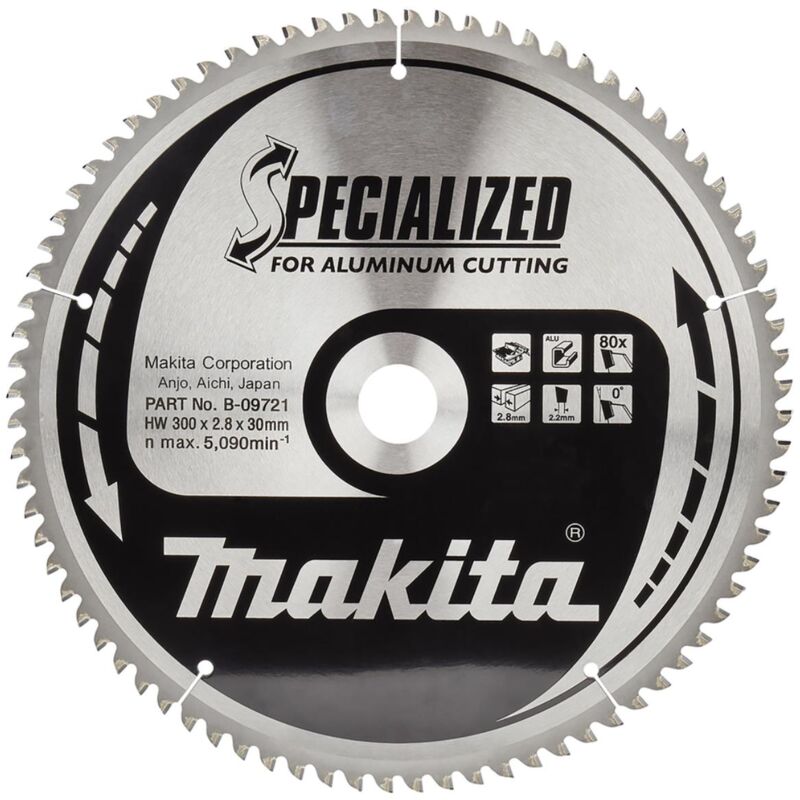 Lama Makita per alluminio 300 x 30 mm - 80 denti