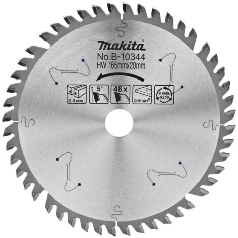 MAKITA B-10344 DISCO HM 165/20/48D CORIAN