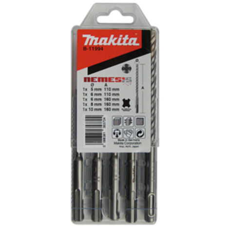 Makita B-11994 Jeu de 5 mèches Nemesis SDS+
