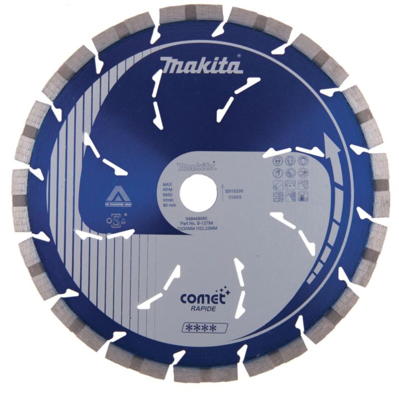 Makita - disque à tronçonner diamanté Comet 230 x 22,23 x 10 mm - Comet