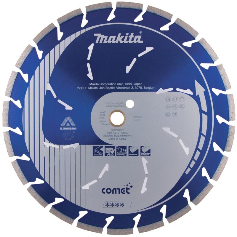 Makita - Disque à tronçonner diamanté 350x25,4 comet - B-13552