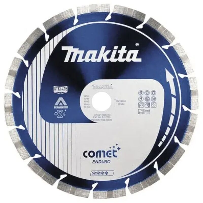 B-12893 Disco diamantato Comet Rapid 230 mm - Makita