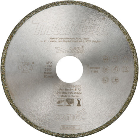 MAKITA B-13172 COMET Disque diamanté, bande galvanisée, 115 mm