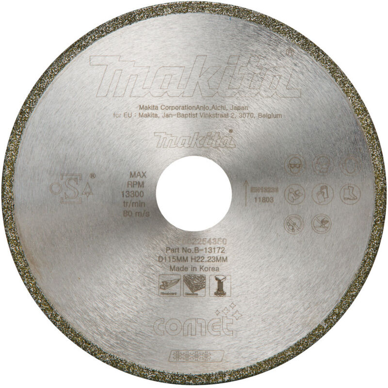 B-13172 Disco de diamante Comet 115 x 22,23 x 5mm