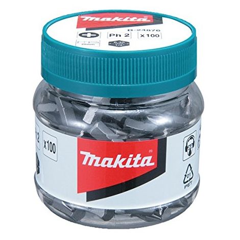 Makita D-34366-10 consigli doppio blister phillips magnetizzato ph2 x 65 mm