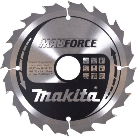 MAKITA B-32122 Disque HM 170/30/16T
