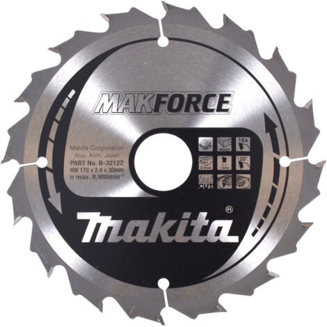 MAKITA B-32122 HM 170/30/16D Disque