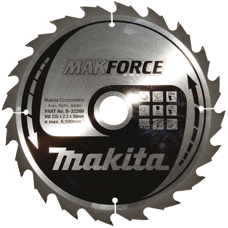 Makforce Saege fogli, 235 x 30 mm, 20Z, b 32269 - Makita