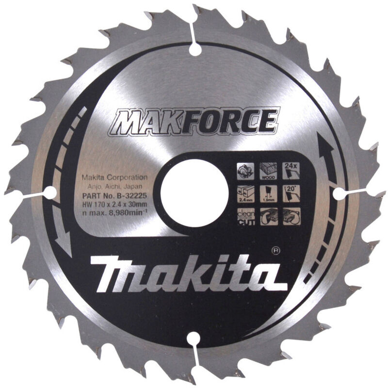 B-32203 Disco sega circolare, Makparace T.C.T, 160 x 20 mm, 24 D