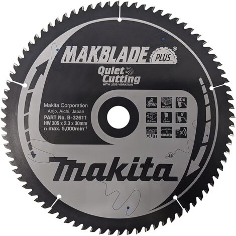Makita B-32611 Makblade Plus Lama TCT silenziata per troncatrici 305x30 per legno