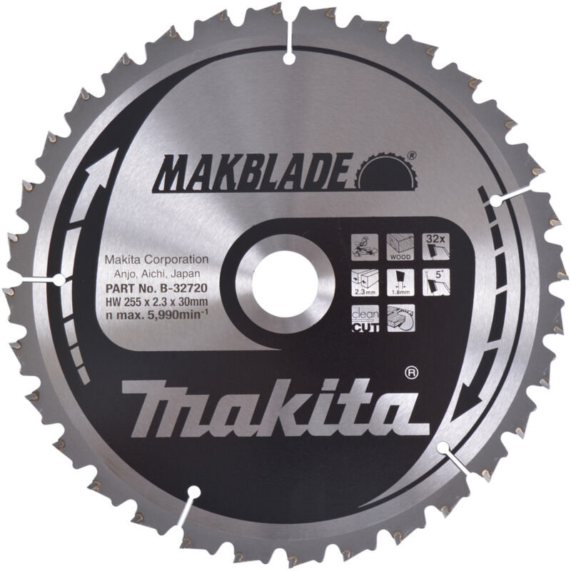 Makblade foglio de 255 x 30 x 32 z (B-32720) - Makita