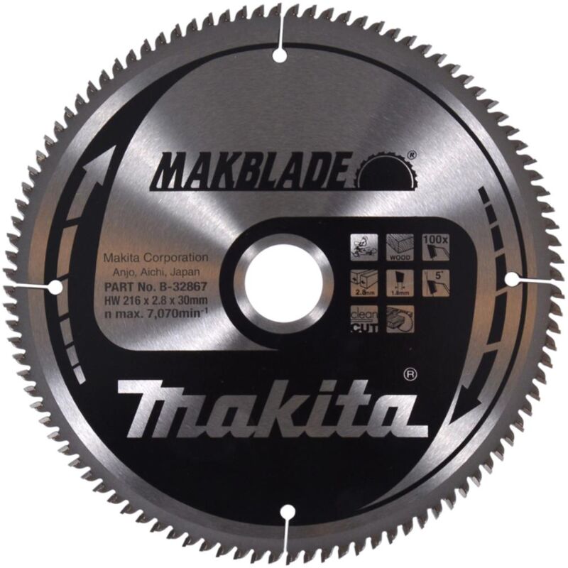 B-32867 - Makblade de lama 216 x 30 mm, 100 per, - Makita