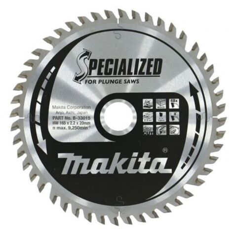 MAKITA B-33015 Plunge saw blade 165mm x 20mm x 48T