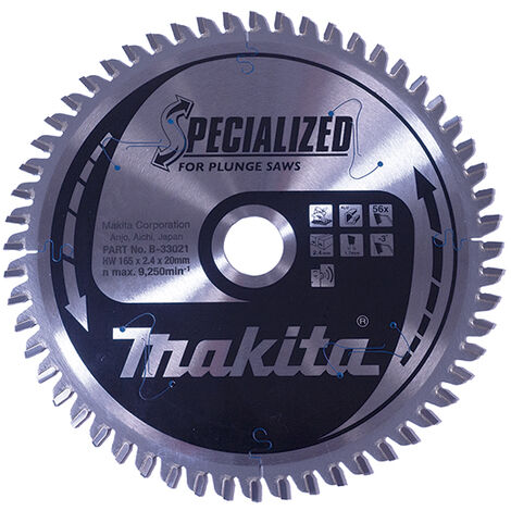 MAKITA B-33021 Disco HM 165/20/56D Aluminio