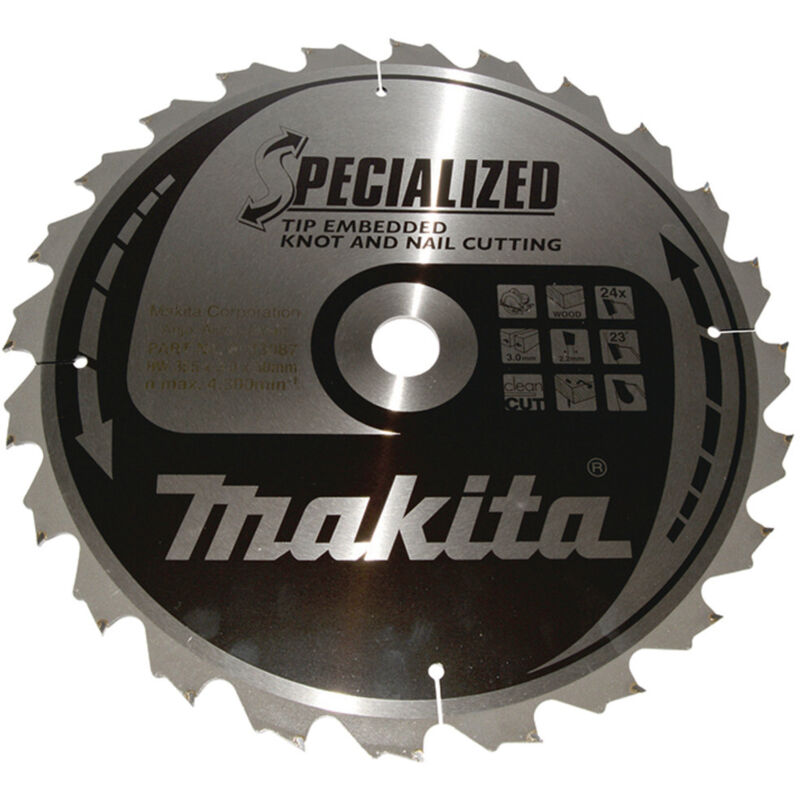 B-33059 Disco sega circolare, Specialized T.C.T, 190 x 30 mm, 16 D