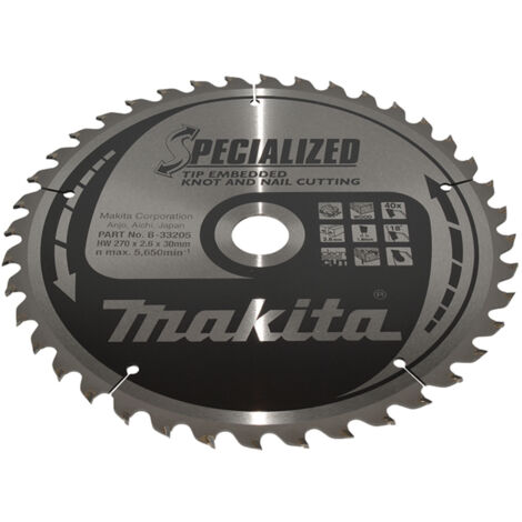 MAKITA B-33205 Disco HM 270/30/40D Reforzado