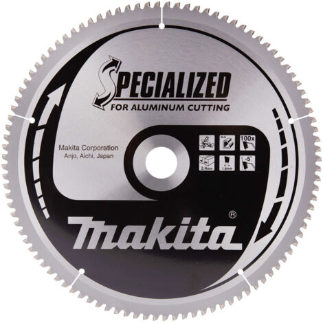 Makita B-33314 Hoja de Sierra Circular Specialized 250x30mm 100T Aluminio